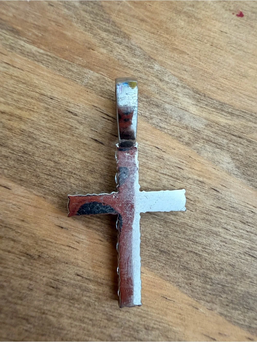Sparkling Cross Pendant Necklace in Silver with Clear Stones